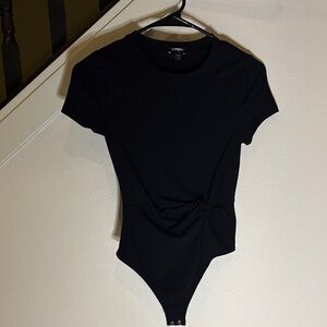 Express Black Bodysuit Top